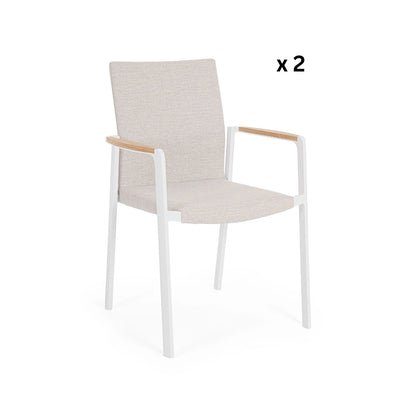 2er-Set JALISCO Outdoor-Esszimmerstühle - OUTLET