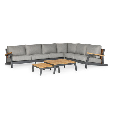 SIENA - Garden Corner Sofa Set in Anthracite - Suns | Milola