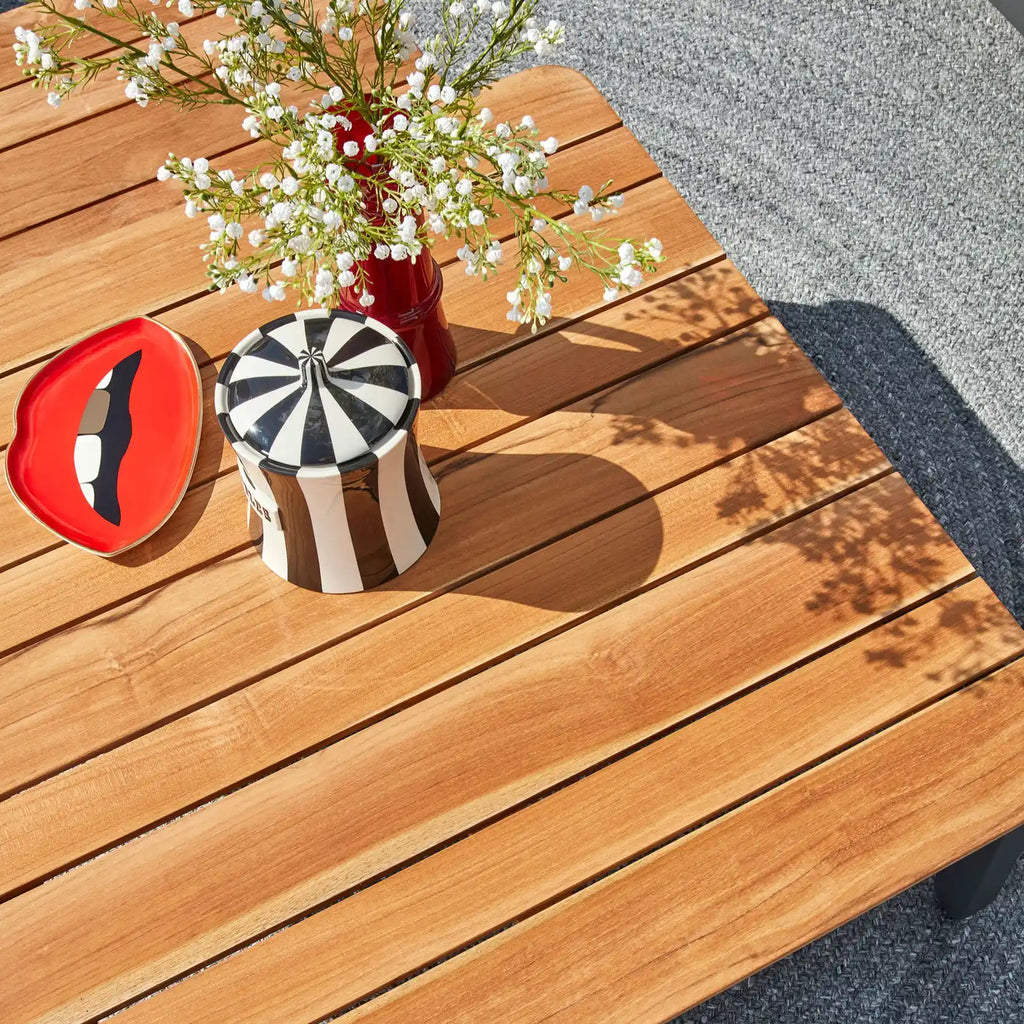 SIENA - Garden Corner Sofa Set - Teak Coffee Table - Suns | Milola