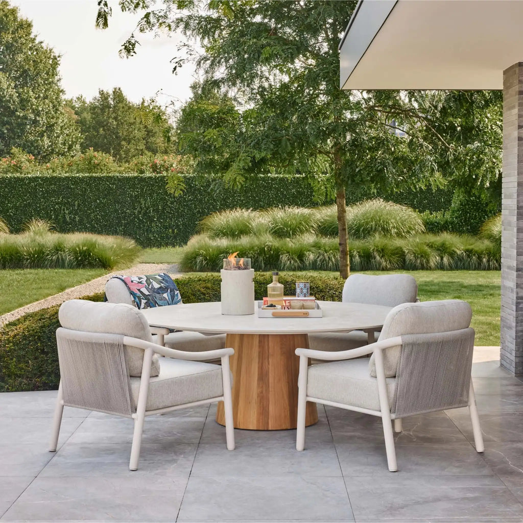 SOROLO Low Dining Table in Teak - SUNS | Milola