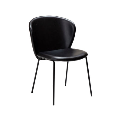 STAY Dining Chair Leather - in Black - Danform | Milola
