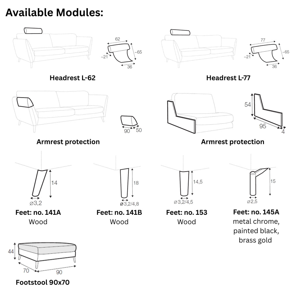 STELLA Sofa Modules - Sits | Milola