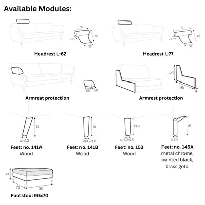 STELLA Corner Sofa Module - Sits | Milola