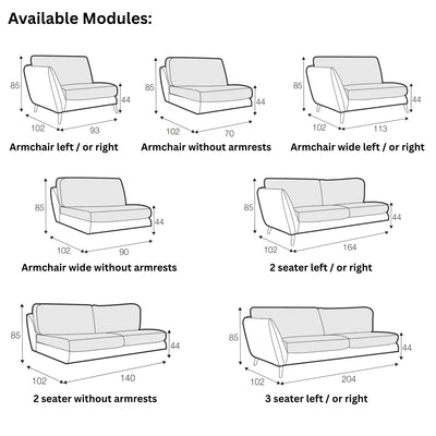 STELLA Sofa Modules - Sits | Milola