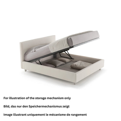 GISELLE H.25 Bed in Light Grey Eden Col 037 - Twils | Milola