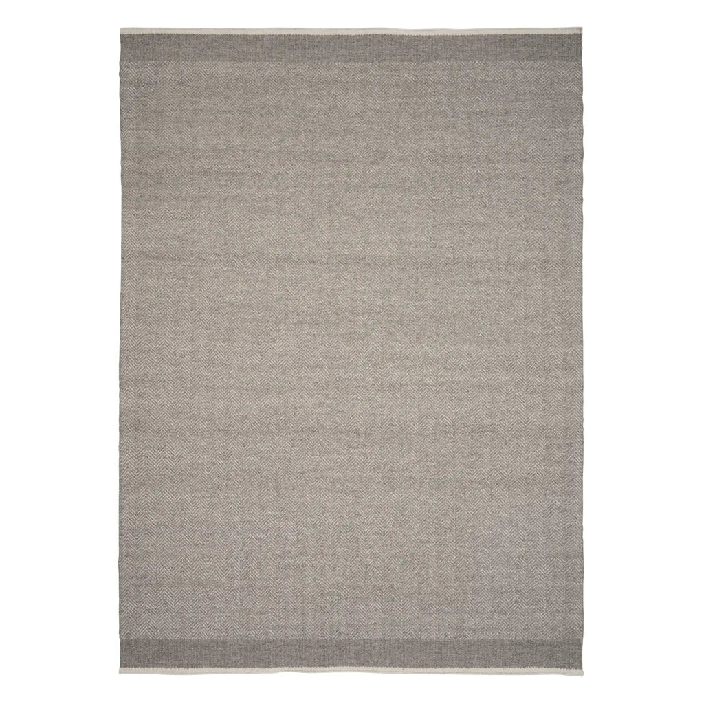 STRATUM ECHO - Wool Viscose Rug in Grey - Linie Design | Milola