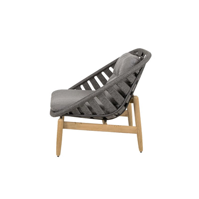 STRINGTON - Outdoor Lounge Chair with Teak - Cane-Line | Milola