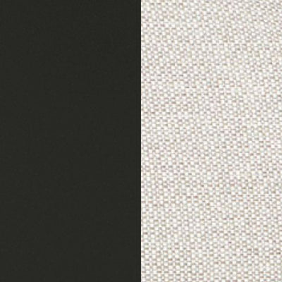 NARDO Outdoor Lounge Set in Matt Black with Natural Weave - Suns | Milola