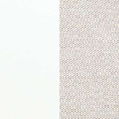 NARDO Outdoor Lounge Set in Matt White with Natural Weave - Suns | Milola