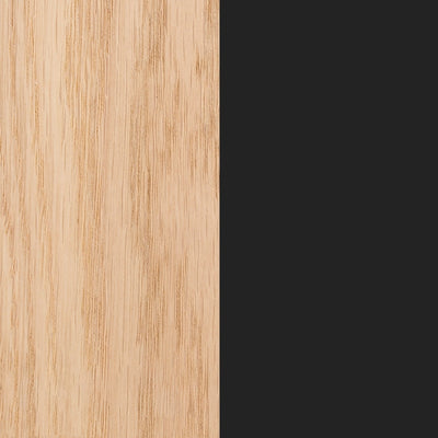 Skovby #115 Extendable Dining Table in Oak Natural Oil with Black Top - Skovby | Milola