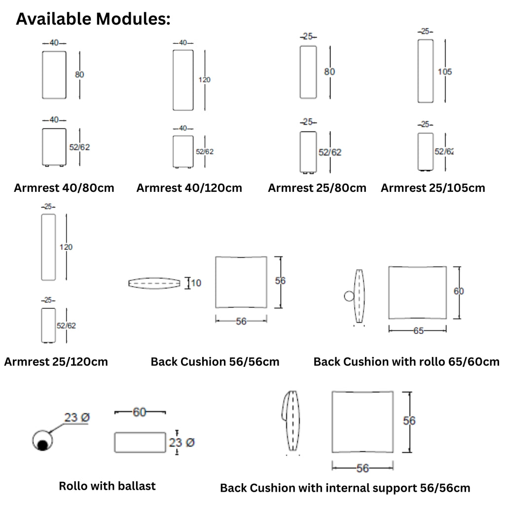 T-PAD Modular Sofa Modules - Twils| Milola