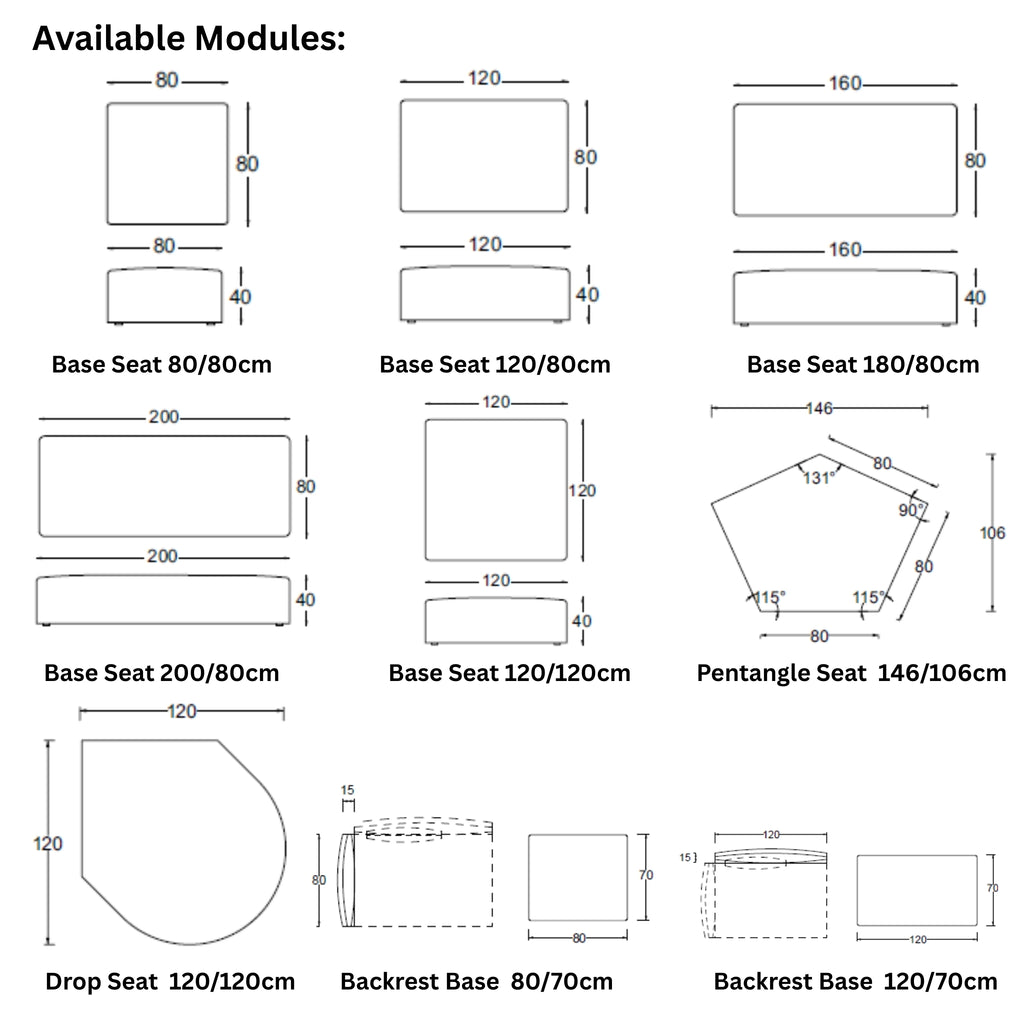 T-PAD Modular Sofa Modules - Twils| Milola