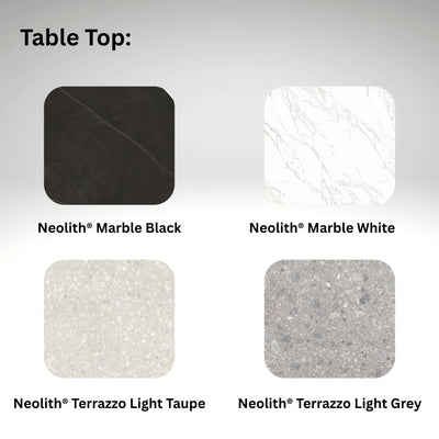 Palemo Neolith Stone Dining Table Colours - Suns | Milola