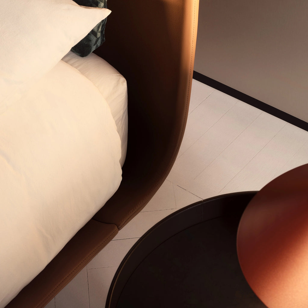 Tata Bed - Upholstered Bed with Reclining Cushions - Bolzan | Milola