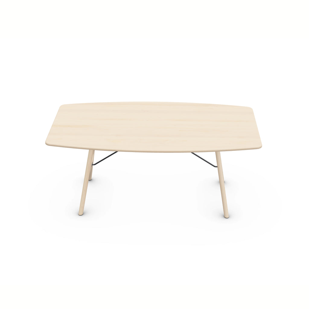 TESA Dining Table in Maple White Pigment Oil - Artisan | Milola