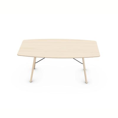 TESA Dining Table in Maple White Pigment Oil - Artisan | Milola