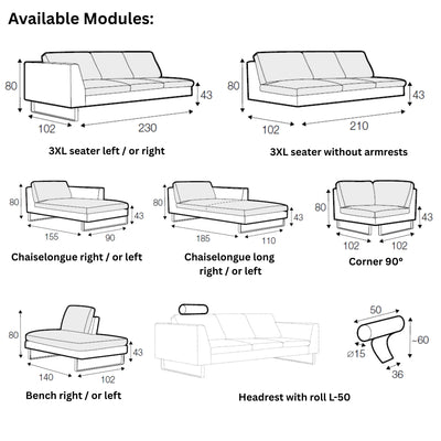 TOKYO Sofa Modules - Sits | Milola
