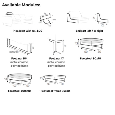 TOKYO Sofa Modules - Sits | Milola