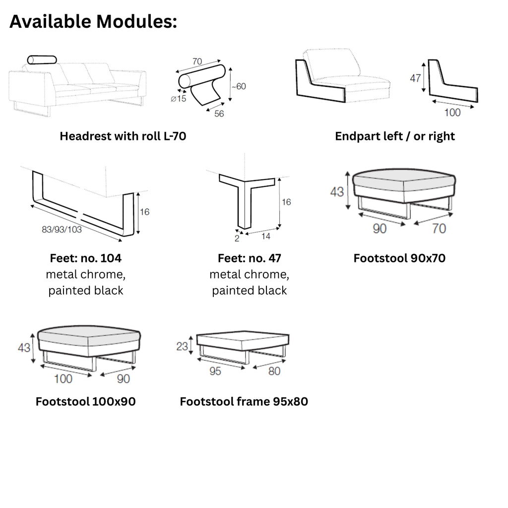 TOKYO Corner Sofa Modules - Sits | Milola