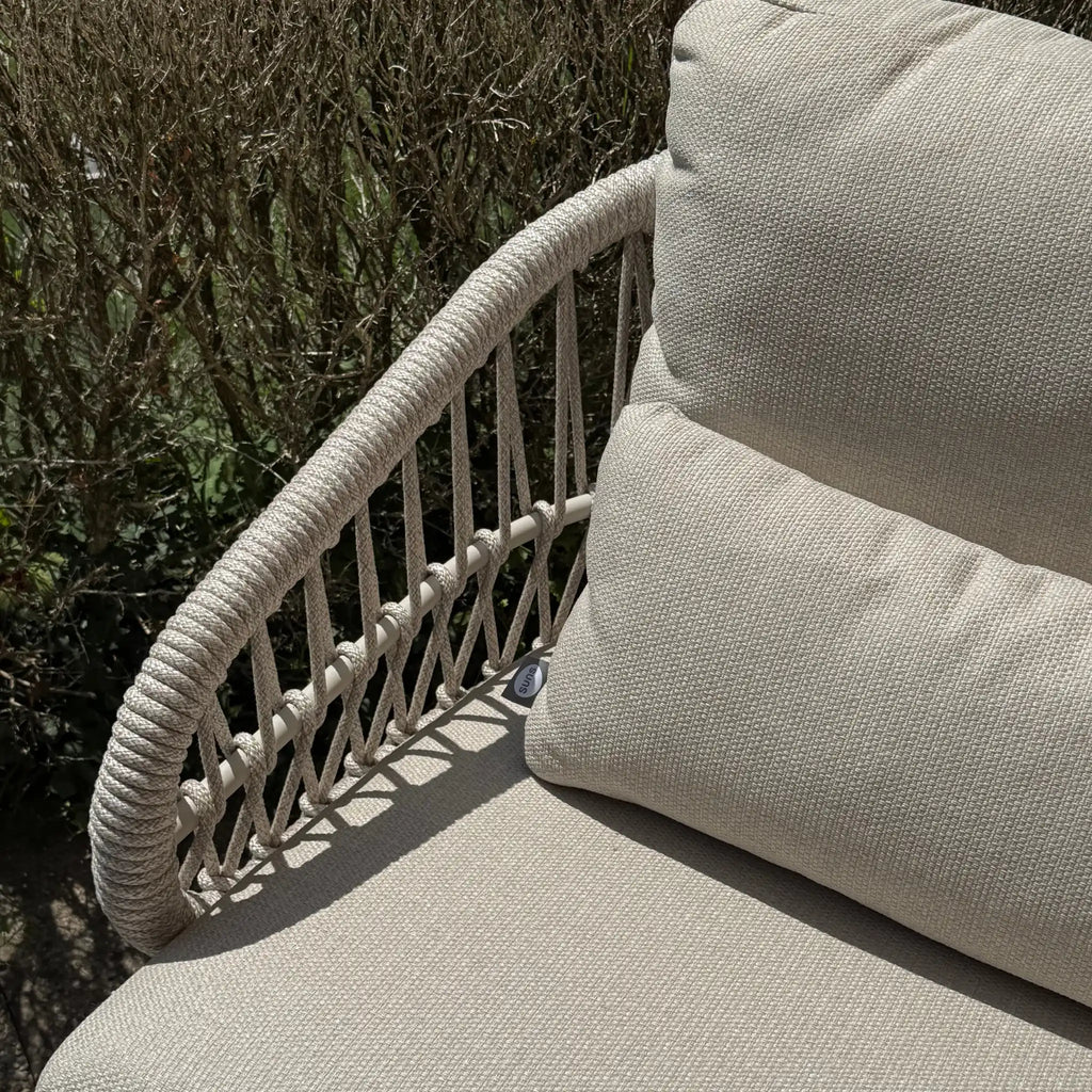 TOSCA Outdoor-Lounge-Sessel mit Fußhocker - OUTLET