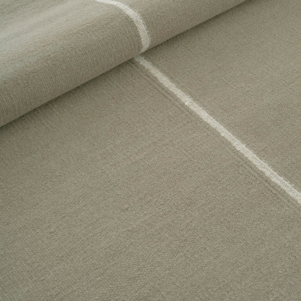 TWIN SABI Rug - Wool Linen Rug in Green - Linie Design | Milola