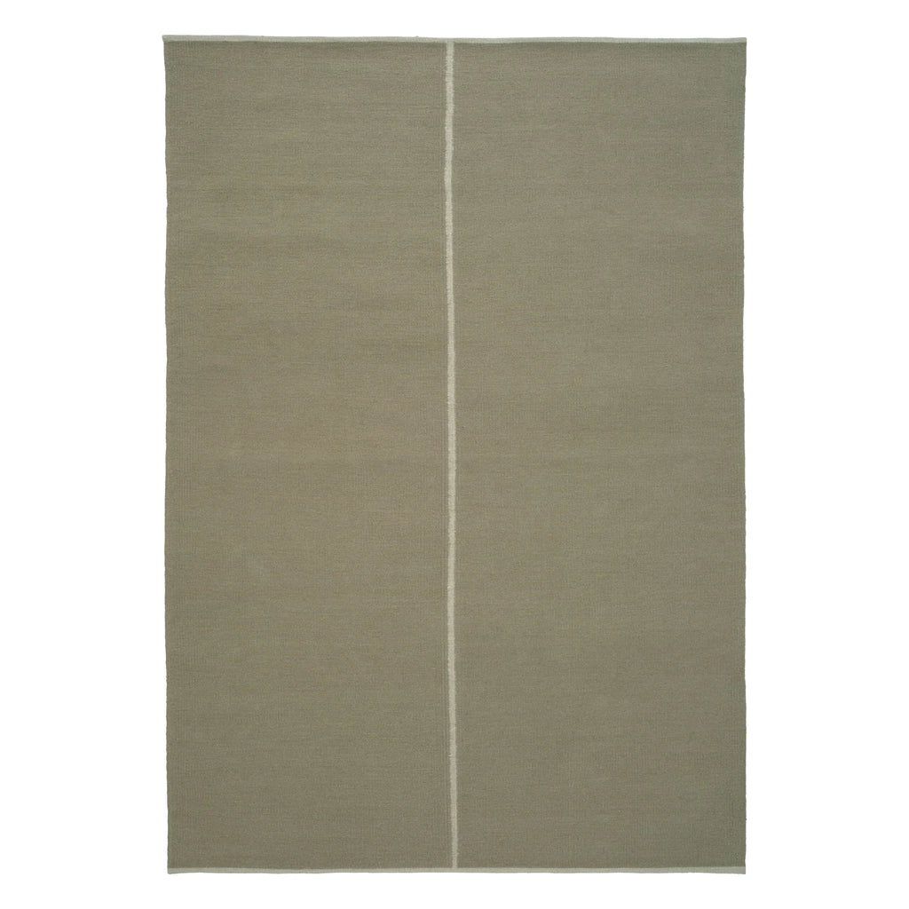 TWIN SABI Rug - Wool Linen Rug in Green - Linie Design | Milola