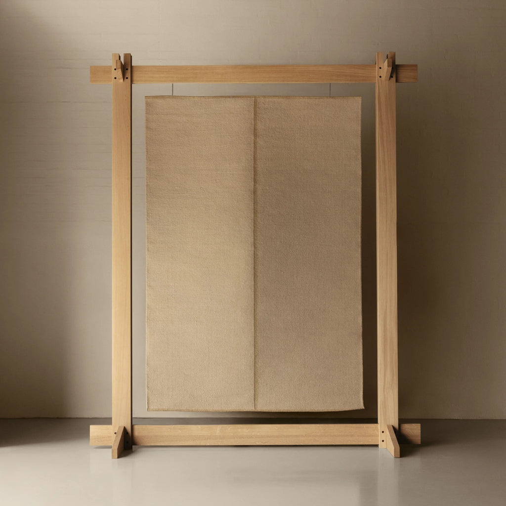 TWIN SABI Rug - Wool Linen Rug in Almond - Linie Design | Milola