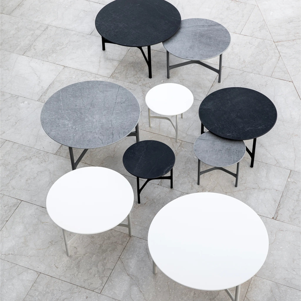TWIST - Outdoor Coffee Table / Side Table - Aluminium & Ceramic - Cane-Line | Milola
