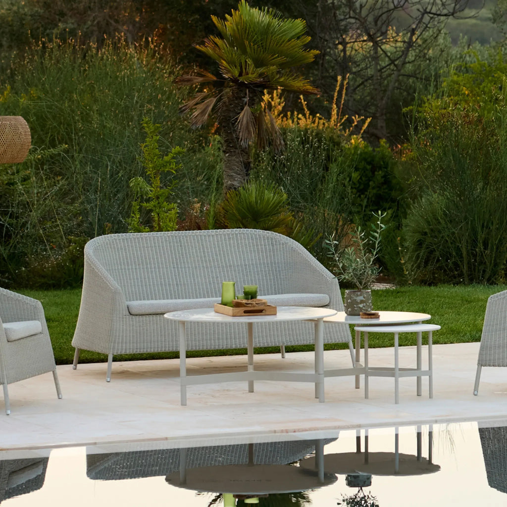 TWIST - Outdoor Coffee Table / Side Table - Aluminium & Ceramic - Cane-Line | Milola