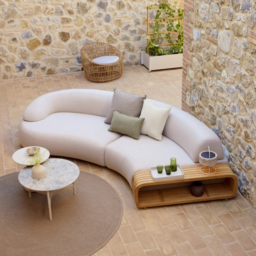 TWIST - Outdoor Coffee Table / Side Table - Aluminium & Ceramic - Cane-Line | Milola