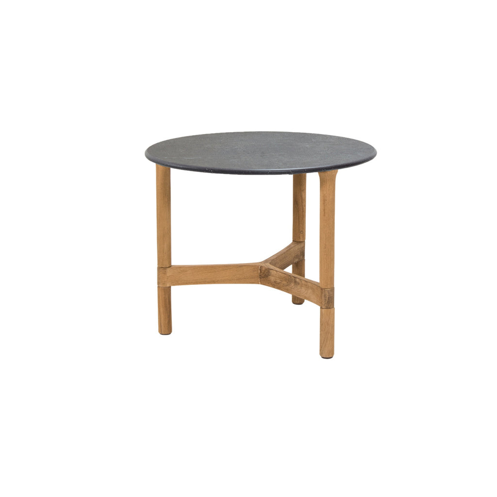 Twist Outdoor Coffee Table - Elegant Outdoor Coffee Table in Fossil Black - Cane-Line | Milola