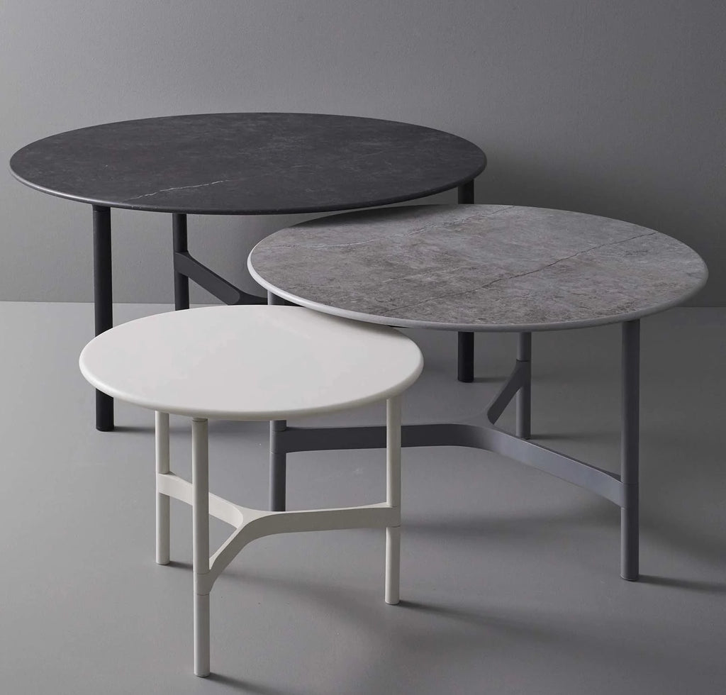 TWIST - Outdoor Coffee Table / Side Table - Aluminium & Ceramic - Cane-Line | Milola