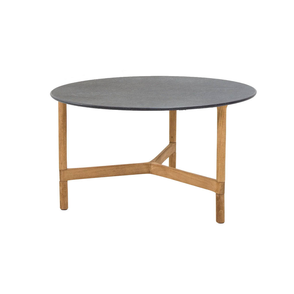 Twist Outdoor Coffee Table - Elegant Outdoor Coffee Table in Fossil Black - Cane-Line | Milola