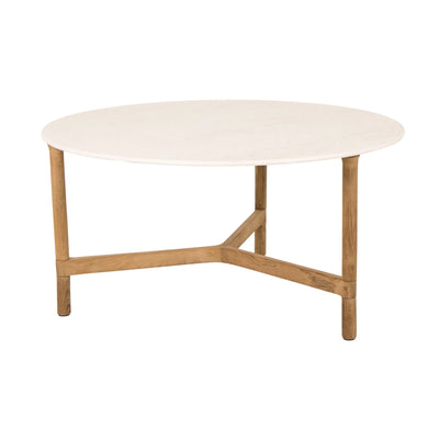 Twist Outdoor Coffee Table - Elegant Outdoor Coffee Table in Travertine - Cane-Line | Milola