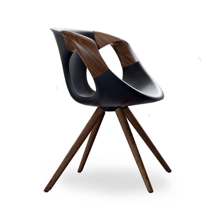 UP SOFT TOUCH -Dining Chair-Wooden Arms and Legs - Tonon Italia | Milola