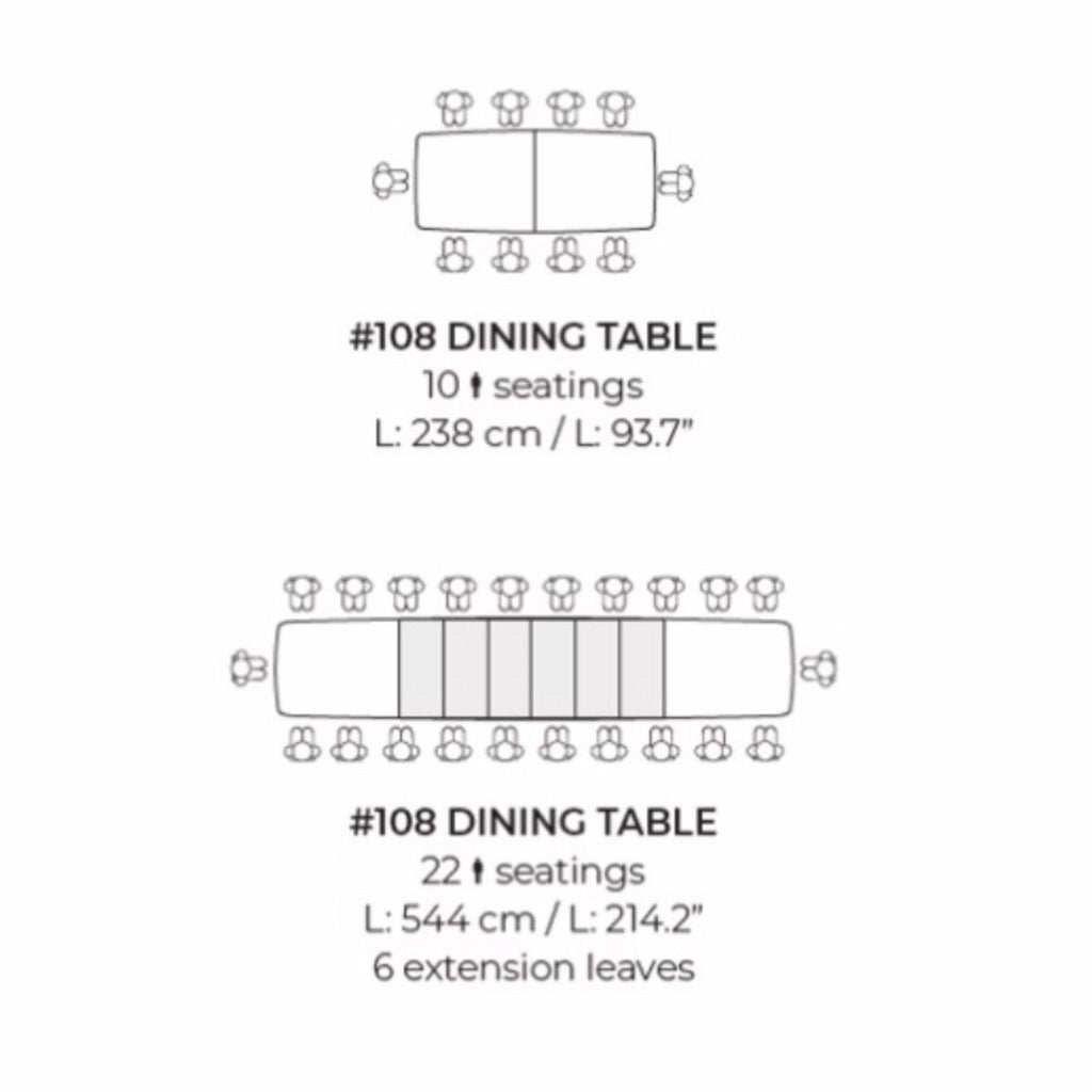 Skovby #108 Extendable Dining Table