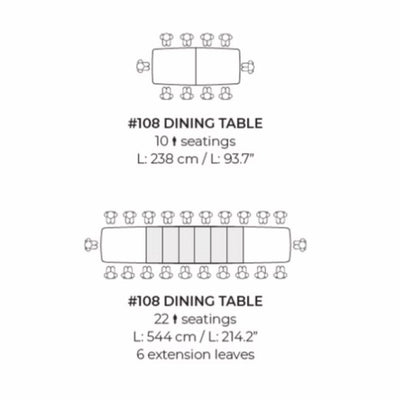 Skovby #108 Extendable Dining Table