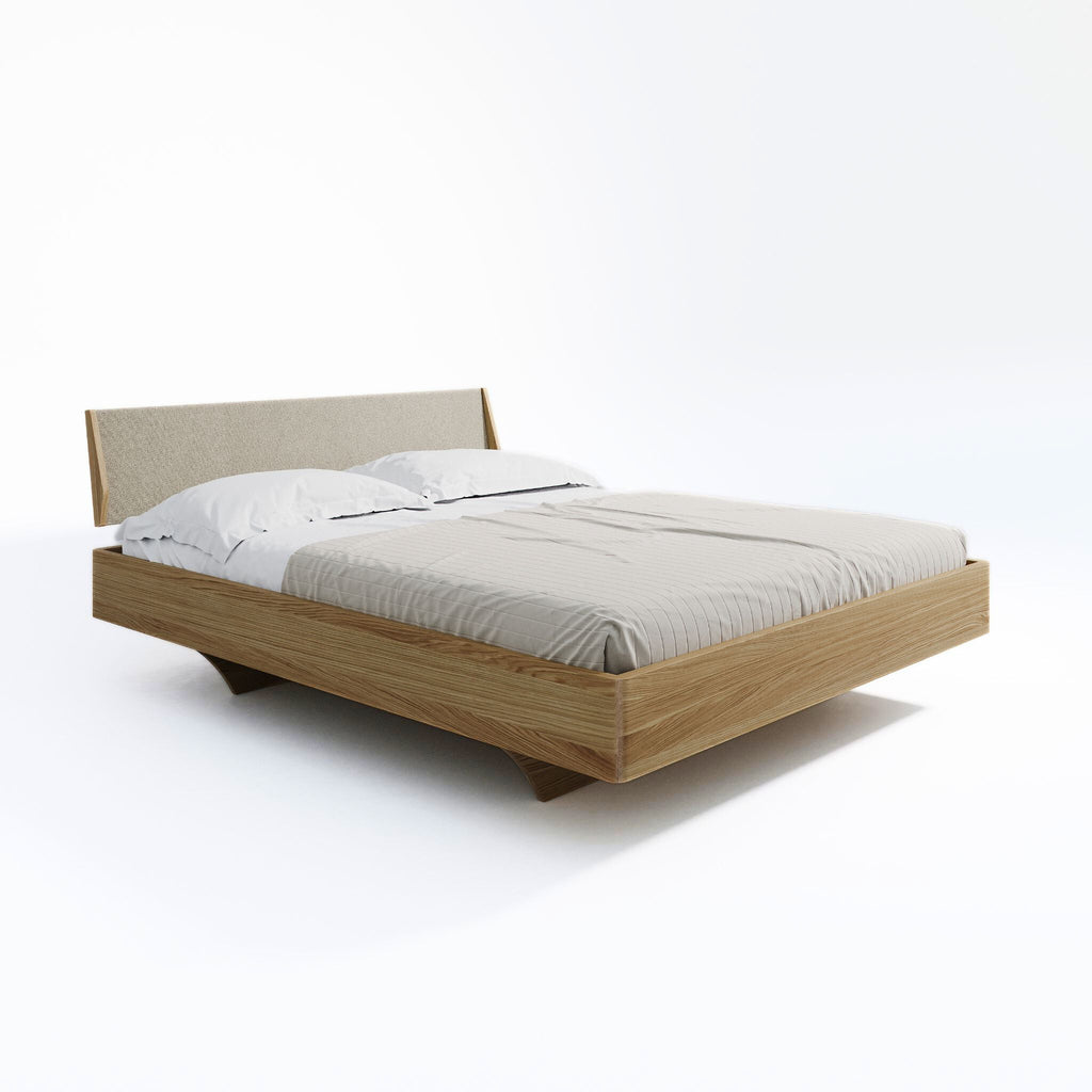 LYS -  Wooden Bed - Elegant Scandinavian Design | Milola