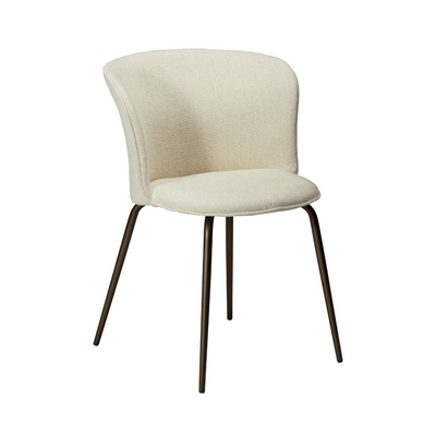 EDEN fabric chair in bone white - Danform  | Milola