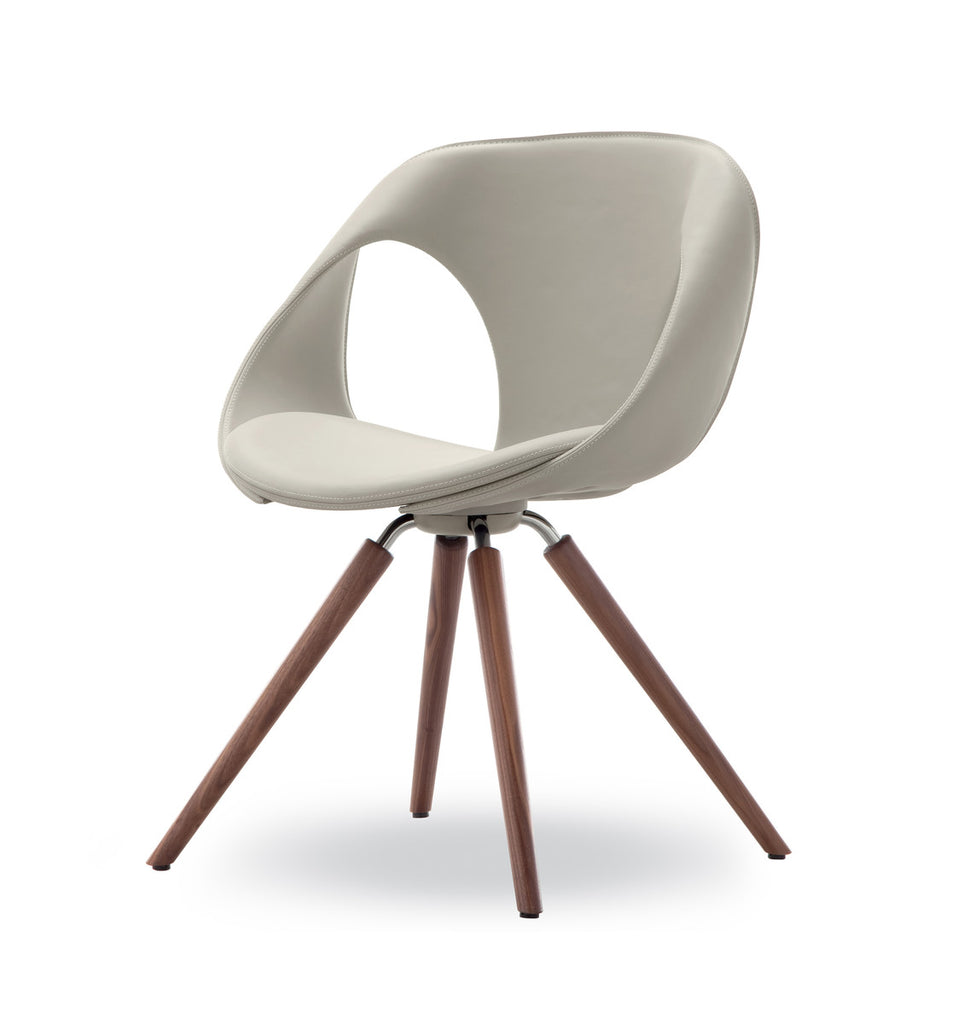 UP Upholstered-Dining Chair-Wooden Legs-Tonon Italia | Milola