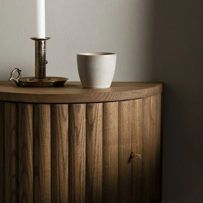 VELVET - Ribbed Wooden Nightstand - Kristensen Kristensen | Milola