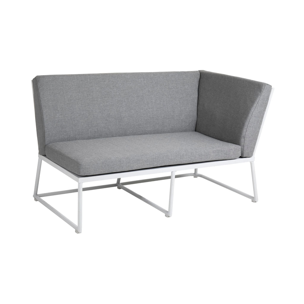 VENCE Outdoor Sofa Set - Pearl Grey - Right Corner - Brafab | Milola