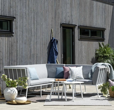 VENCE Outdoor Sofa Set - Pearl Grey - Brafab | Milola