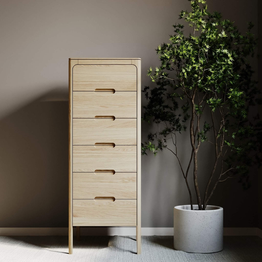 SIRLIG - Tall Boy Wooden Drawers  | Milola