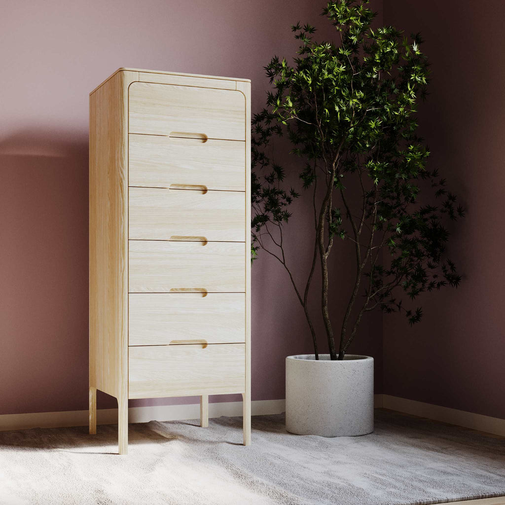 SIRLIG - Tall Boy Wooden Drawers  | Milola