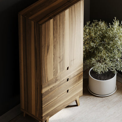 ASPECT - Wooden Wardrobe for Bedroom - Minimalist Design | Milola