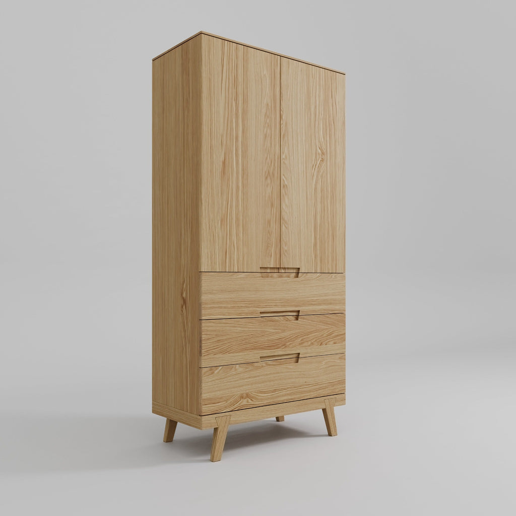 ASPECT - Wooden Wardrobe for Bedroom - Minimalist Design | Milola