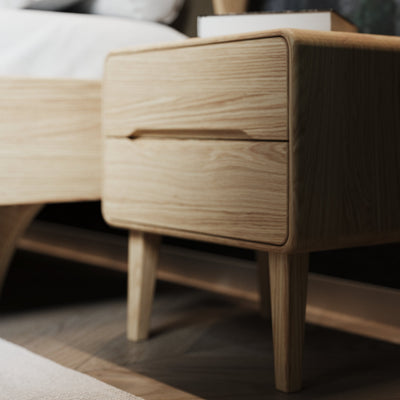 LYS - Bedside Table with 2 Drawers | Milola