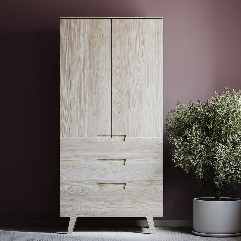 ASPECT - Wooden Wardrobe for Bedroom - Minimalist Design | Milola