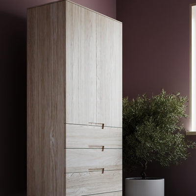 ASPECT - Wooden Wardrobe for Bedroom - Minimalist Design | Milola